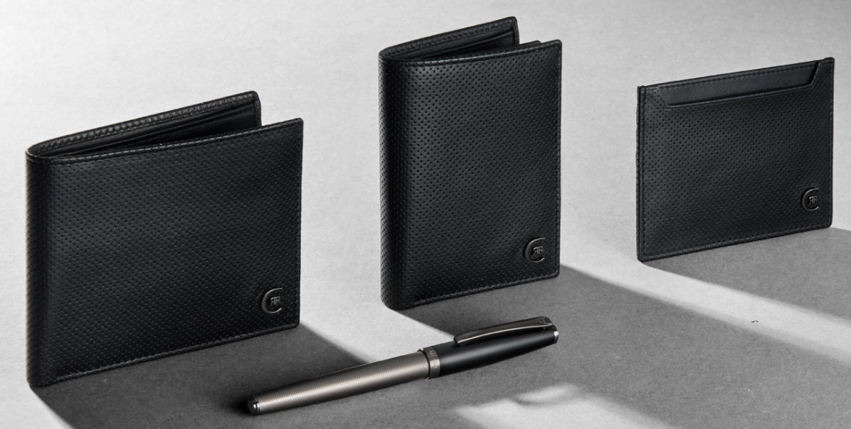 Skórzane portfele Cerruti 1881 z kolekcji eleganckich akcesoriów biznesowych