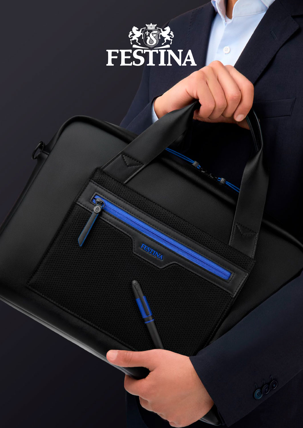 Okładka katalogu akcesoriów biznesowych i podróżnych Festina