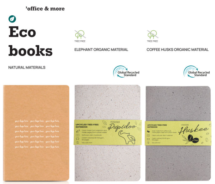 Notatniki ekologiczne z katalogu „Your Gift Solution”